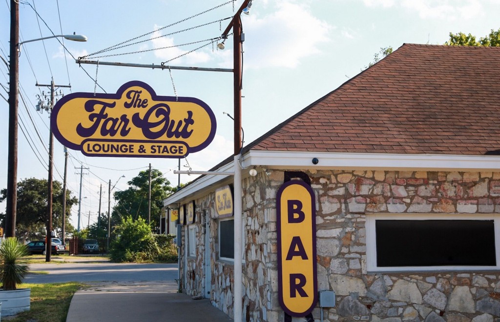 The Far Out Lounge and Stage - Way South Austin bar and live music venue