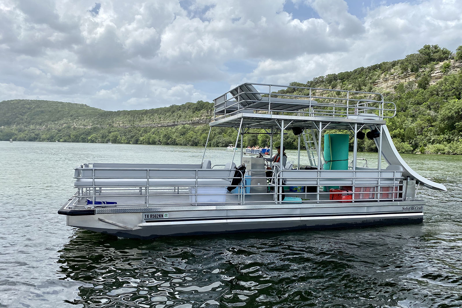 Lake Austin Double Decker Party Barges from Austin Rental Boats